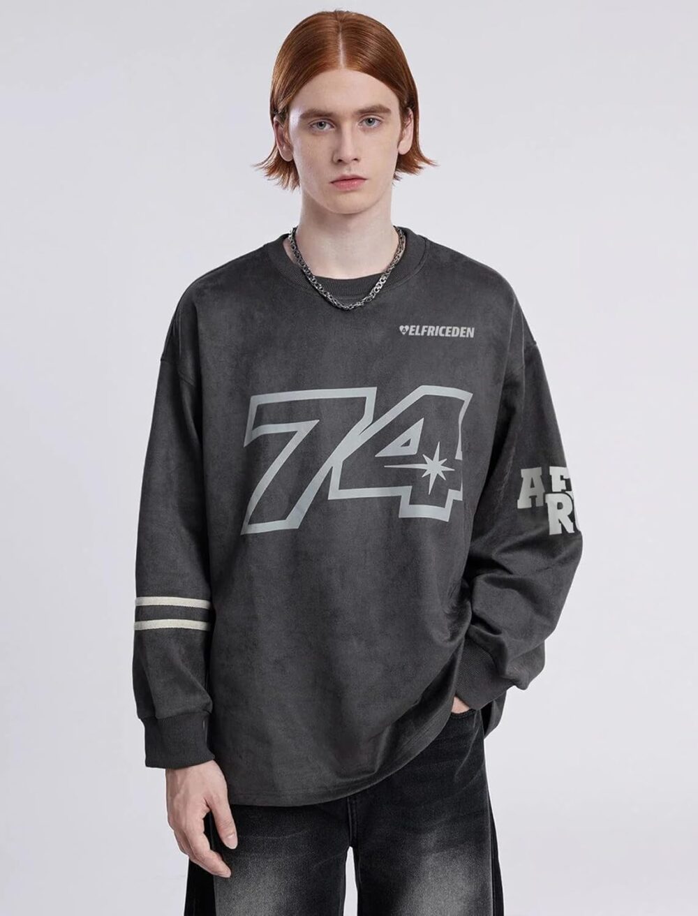 Aelfric Eden Oversized Crewneck Sweatshirts for Men Vintage Graphic Pullover Loose Fit Streetwear Long Sleeve Top - Image 22