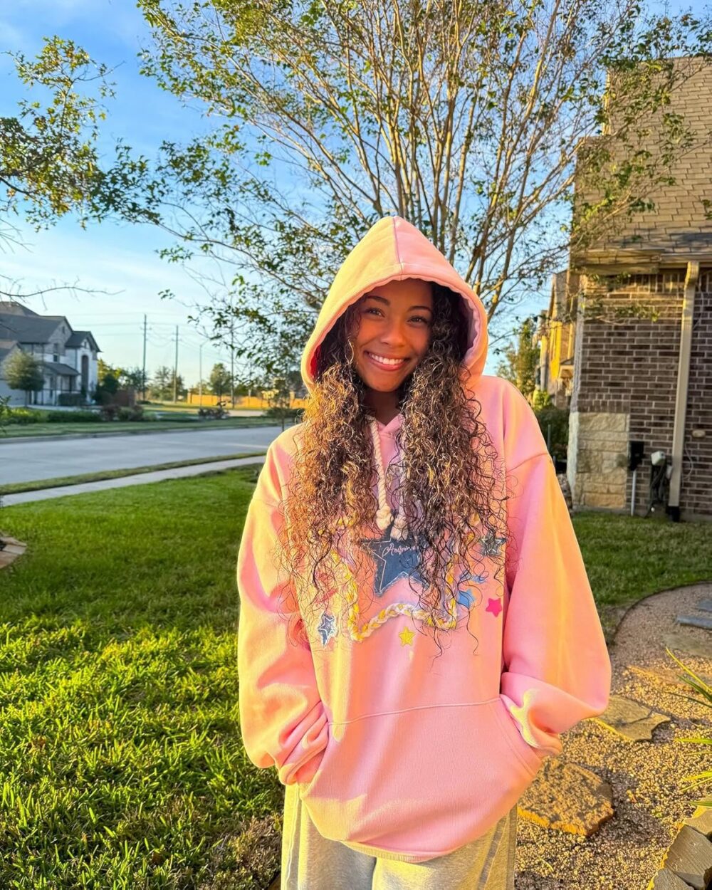 Aelfric Eden Womens Oversized Hoodies Star Graphic Fleece Hooded Streetwear Unisex Sweatshirts Pullover with Pocket - Image 11